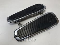 Harley-Davidson 86-17 Softail Crested Bar & Shield Chrome Rider Foot Boards