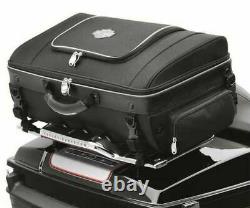 Harley Davidson 93300006 Bar Shield Zippered Tour-Pak Rack Bag Luggage Black