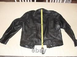 Harley-Davidson 98112-06VM Bar Shield Black Leather Mens LG Biker Riding Jacket