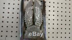 Harley Davidson AMF era Chrome Sissy Bar Upright Shield and Wings Chopper