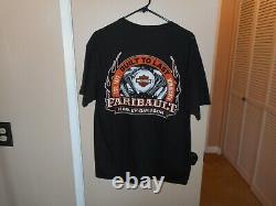 Harley Davidson All Over Lightning Bar & Shield Cotton Shirt Large