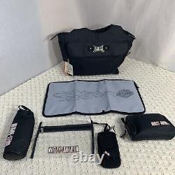 Harley-Davidson Baby Embroidered Bar and Shield Diaper Bag Backpack Black 81127
