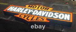 Harley Davidson Bar And Shield Custom LED light sign Large Mancave Garage Shop
