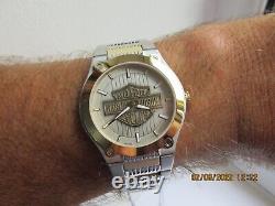 Harley Davidson Bar And Shield Log Dial Rrp £229, Watch 9 Inch Bracelet Boxed New