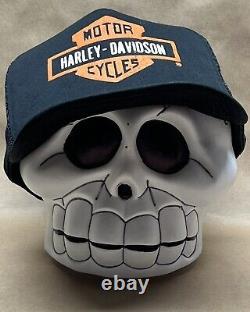 Harley Davidson Bar And Shield Snapback Mesh Trucker Hat Vtg 80s Made In Roc