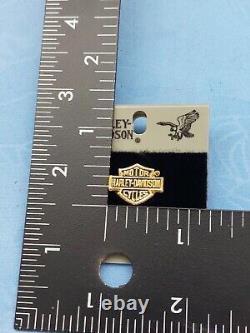 Harley Davidson Bar & Shield Belt Buckle Pin & Keychain In Tin Display Case New