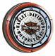 Harley-davidson Bar & Shield Diamand Plate Wanduhr 220v Hdl-16611b