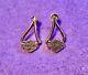 Harley-davidson Bar Shield Dangle 10k Yellow Gold Earrings