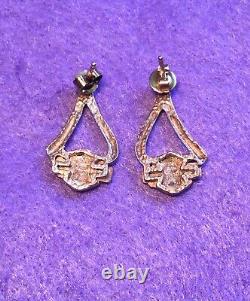 Harley-Davidson Bar Shield Dangle 10K Yellow Gold Earrings