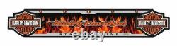Harley-Davidson Bar & Shield Dart Kit Cabinet, Dartboard, Darts & Throw Line NEW