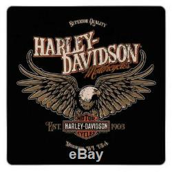Harley-Davidson Bar & Shield Eagle Cafe Table & 4 Swivel Bar Stool Set HDL-12327