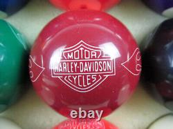 Harley-Davidson Bar & Shield Flames Billiard Ball Set