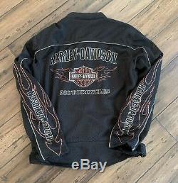 Harley Davidson Bar & Shield Flames Ride Ready Mesh Jacket 98304-10VM Size Small