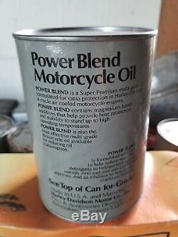 Harley Davidson Bar & Shield Gray PowerBlend Motorcycle Oil Can