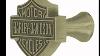 Harley Davidson Bar Shield Knob Antique Brass