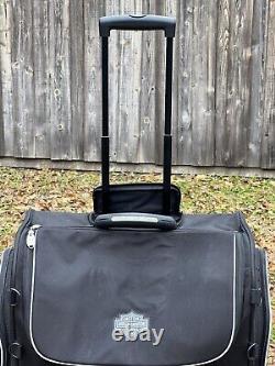 Harley-Davidson Bar & Shield Large Motorcycle Luggage Rolling 17 x 21 x 11 Black