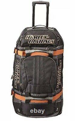 Harley-Davidson Bar & Shield Logo 22 Carry-On Wheeling Duffel Bag 99415-BLACK