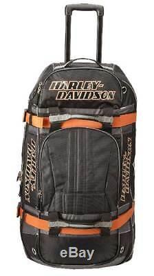 Harley-Davidson Bar & Shield Logo 22 Carry-On Wheeling Duffel Bag 99415-BLACK