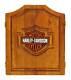 Harley-davidson Bar & Shield Logo Dart Board Cabinet Pine Wooden Cabinet 61905