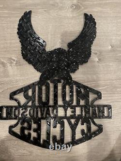 Harley Davidson Bar & Shield Logo Emblem 1/4 Diamond Plate Metal