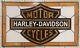 Harley-davidson Bar & Shield Logo Stainglass Window 23x13 1/2