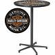 Harley-davidson Bar & Shield Oil Can Tall Round Cafe Bistro Pub Table 41in. H