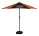 Harley-davidson Bar & Shield Patio Umbrella, 8ft Pole, Orange & Black Umb302646