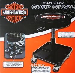 Harley-Davidson Bar & Shield Shop Stool Swivel & Adjusted Seat Height P4766