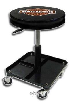 Harley-Davidson Bar & Shield Shop Stool Swivel & Adjusted Seat Height P4766