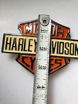 Harley-Davidson Bar & Shield Upgraded Chrome Belt Buckle Large 3.5 x 4.5 RARE