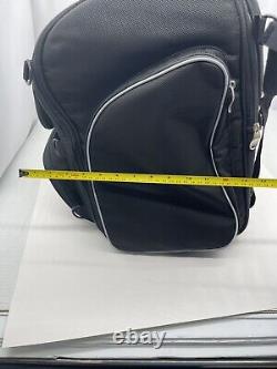 Harley-Davidson Bar & Shield Zippered Expanding Touring Luggage Bag Black Nylon