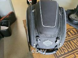 Harley-Davidson Bar & Shield Zippered Tail Bag Reflective Piping Black 93300069
