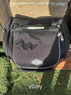 Harley-Davidson Bar & Shield Zippered Touring Luggage Bag Black Nylon