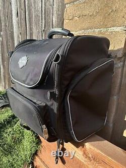 Harley-Davidson Bar & Shield Zippered Touring Luggage Bag Black Nylon