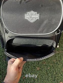 Harley-Davidson Bar & Shield Zippered Touring Luggage Bag Black Nylon