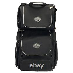 Harley-Davidson Bar & Shield Zippered Touring Luggage Bag Black Nylon with Extra