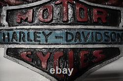 Harley-Davidson Bar & Shield ceramic Eagle Wings sign plaque FXR Dyna FL EP25026