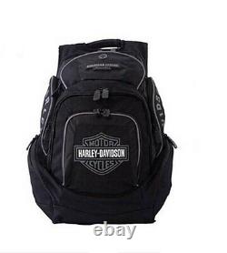 Harley-Davidson Black & Gray Bar & Shield Deluxe Backpack BP1900S-GRYBLK