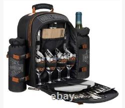 Harley-Davidson Black & Orange Bar & Shield Picnic Pack Set HDX-99224 RARE NWT