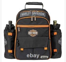 Harley-Davidson Black & Orange Bar & Shield Picnic Pack Set HDX-99224 RARE NWT