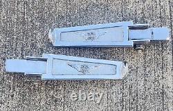 Harley Davidson Chopper Foot pegs Winged Bar & Shield Shovelhead Panhead