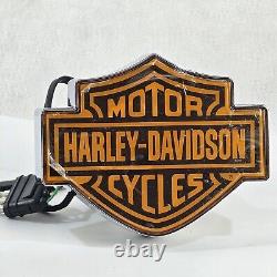 Harley-Davidson Chrome Illuminated Trailer Hitch Cover Brake Light Indicator