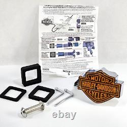 Harley-Davidson Chrome Illuminated Trailer Hitch Cover Brake Light Indicator