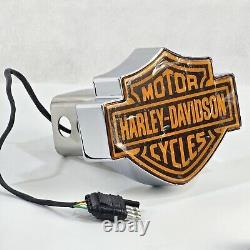 Harley-Davidson Chrome Illuminated Trailer Hitch Cover Brake Light Indicator