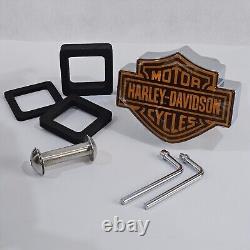 Harley-Davidson Chrome Illuminated Trailer Hitch Cover Brake Light Indicator