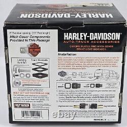 Harley-Davidson Chrome Illuminated Trailer Hitch Cover Brake Light Indicator