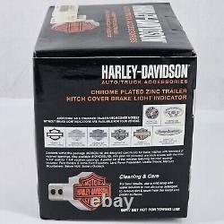 Harley-Davidson Chrome Illuminated Trailer Hitch Cover Brake Light Indicator