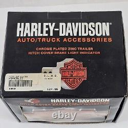 Harley-Davidson Chrome Illuminated Trailer Hitch Cover Brake Light Indicator