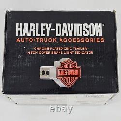 Harley-Davidson Chrome Illuminated Trailer Hitch Cover Brake Light Indicator