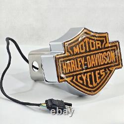 Harley-Davidson Chrome Illuminated Trailer Hitch Cover Brake Light Indicator